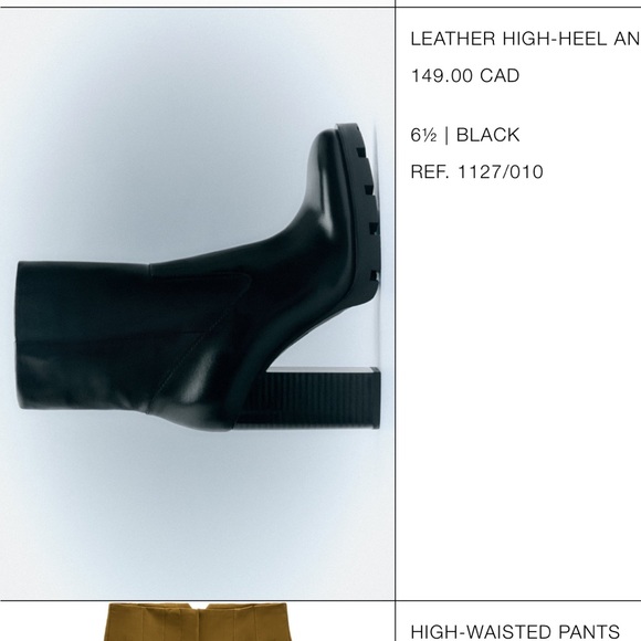 High heeled ankle boots with lugg sole - Picture 7 of 7